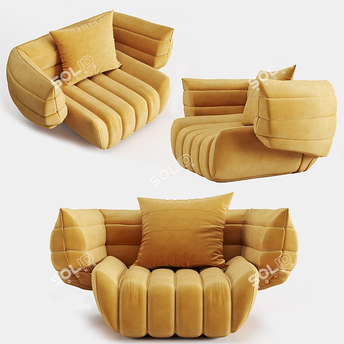 Sensory Comfort Chair 3D model image 2