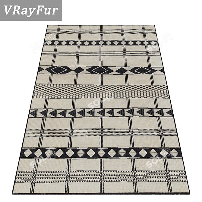 High-Quality Carpet Set 3D model image 2