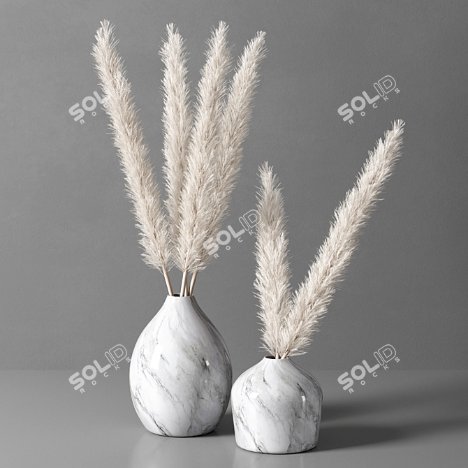 12mm Decorative Vase: UV Mapped, Multiple Formats & Renders 3D model image 1