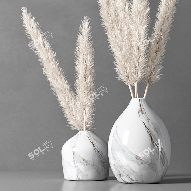 12mm Decorative Vase: UV Mapped, Multiple Formats & Renders 3D model image 4