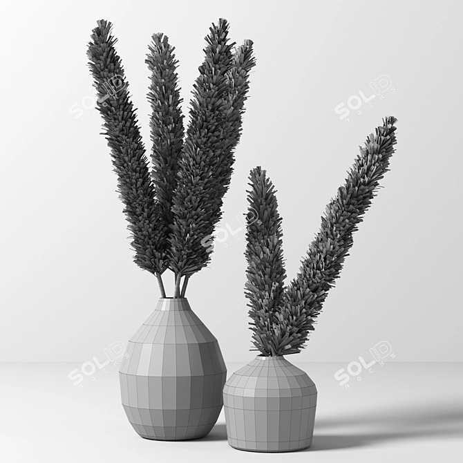 12mm Decorative Vase: UV Mapped, Multiple Formats & Renders 3D model image 5