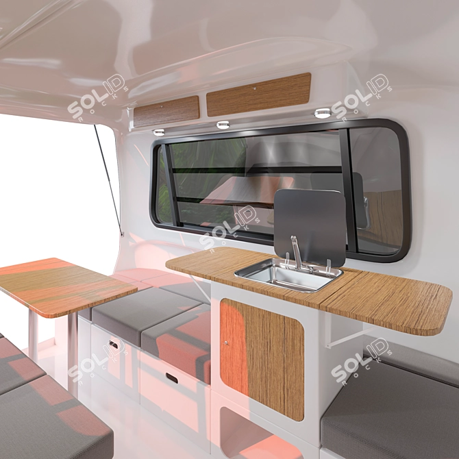 Modular Travel Trailer with TurboSmooth 3D model image 4