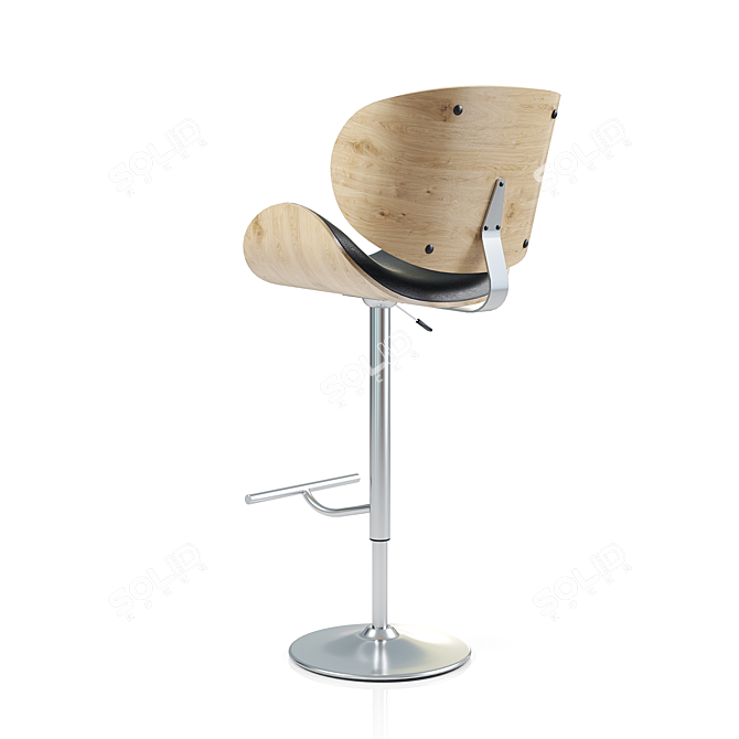 Flex Bar Stool: Stylish and Durable 3D model image 2