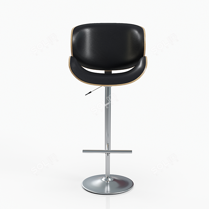 Flex Bar Stool: Stylish and Durable 3D model image 3