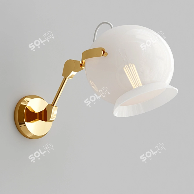 Rodos Wall: Sleek and Stylish Lighting 3D model image 1