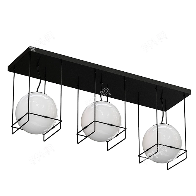 Elegant Versuola Ceiling Light 3D model image 1