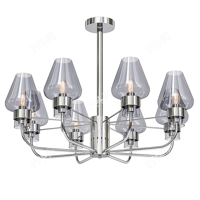 Astounding Astor Chandelier 3D model image 1