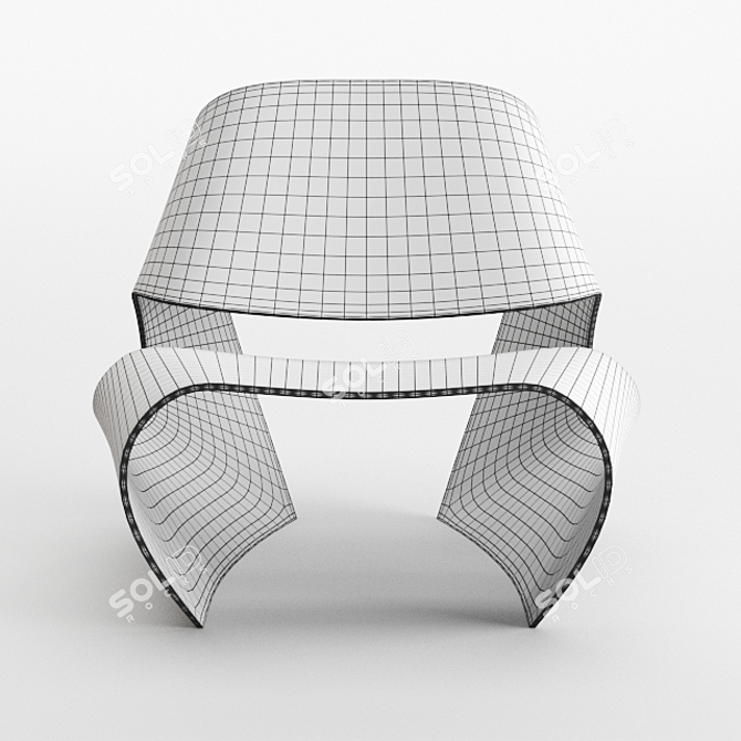 Cowrie Shell Inspired Chair: Unique Design by Brodie Neill 3D model image 4