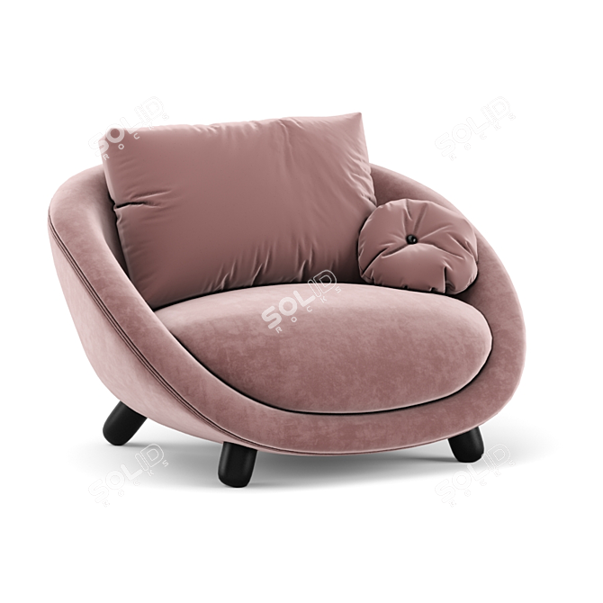 Bart Love Moooi Sofa | Modern Elegance for Comfort 3D model image 2