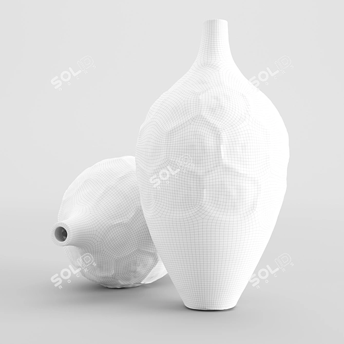 Exquisite Ethnic Vase: 3D Scanned Masterpiece 3D model image 2