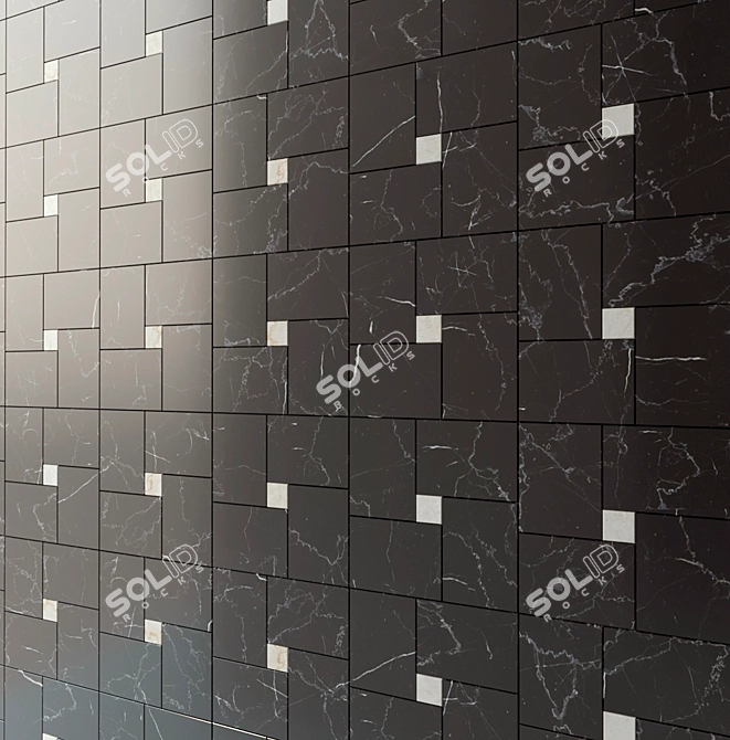 Madique Marble Wall Tiles - 1260x1260mm 3D model image 2