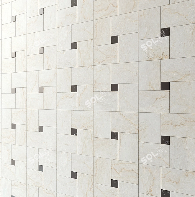 Madique Marble Wall Tiles - 1260x1260mm 3D model image 3