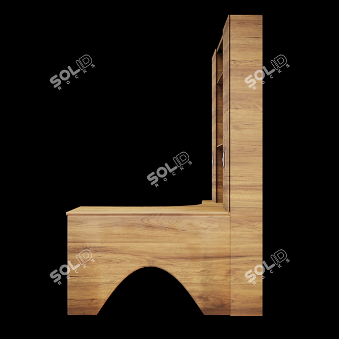 Sleek and Functional Office Table 3D model image 8