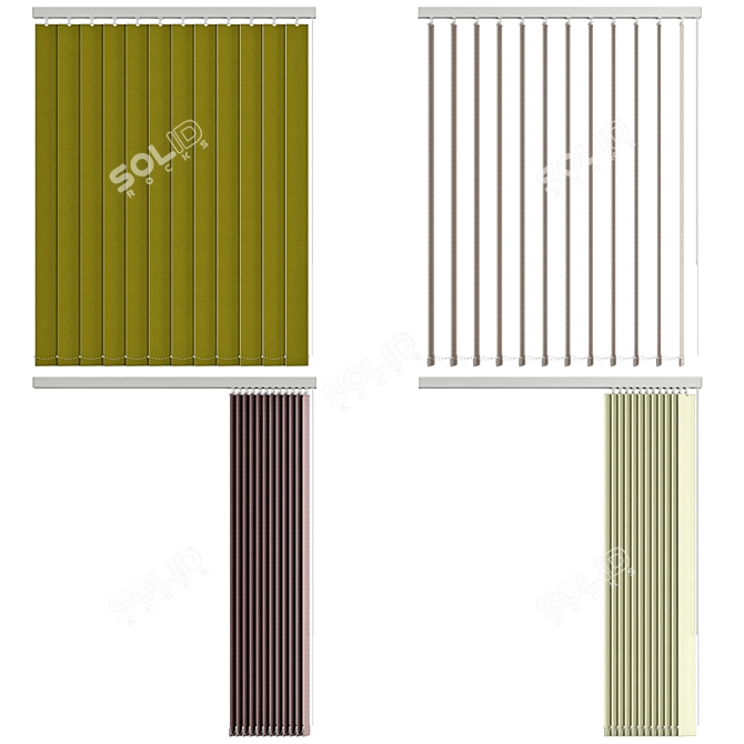 Valencia Vertical Blind - 8 Colors 3D model image 2