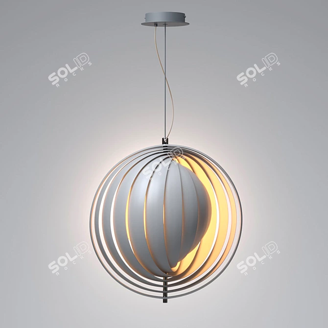  Lunar Glow Pendant Light 3D model image 1