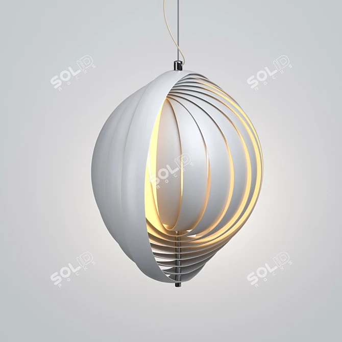  Lunar Glow Pendant Light 3D model image 3