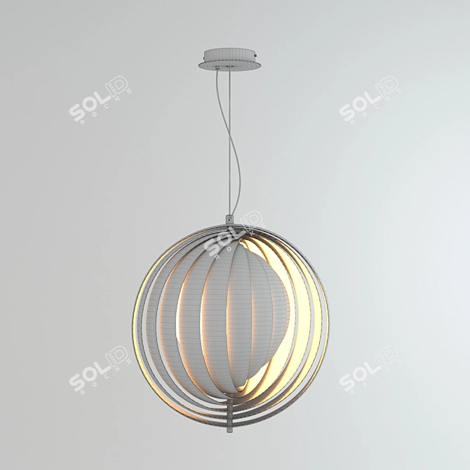  Lunar Glow Pendant Light 3D model image 5