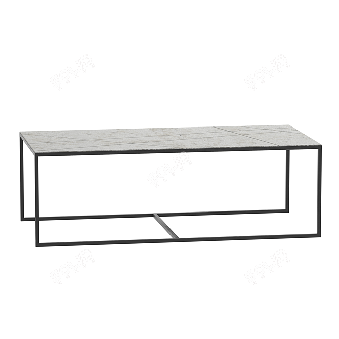 Title: Geometric Loft Coffee Table 3D model image 3