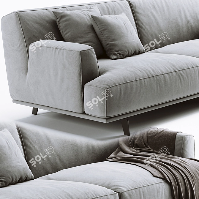 Elegant Poliform Tribeca Sofa 3D model image 2