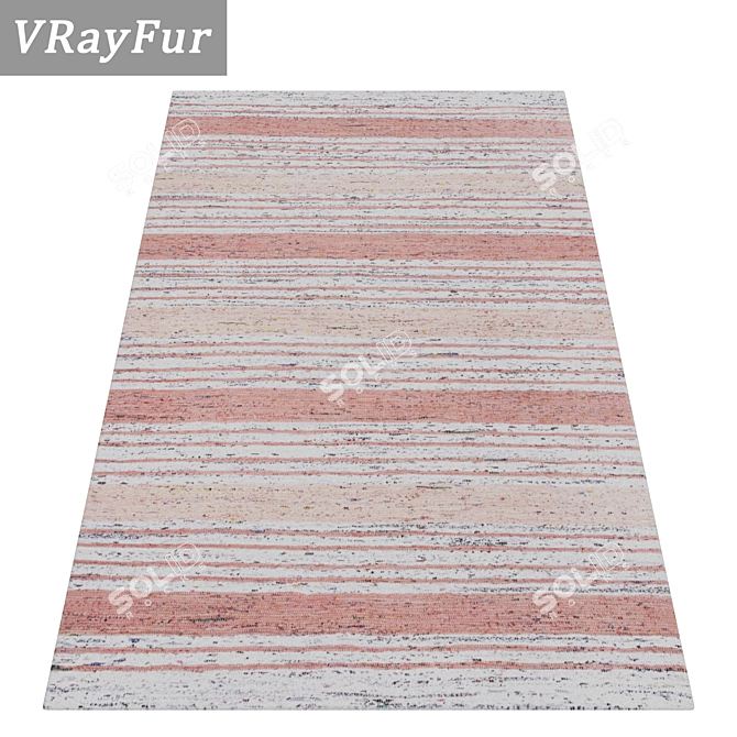 Luxury Rug Collection: Set of 3 High-quality Carpets 3D model image 2