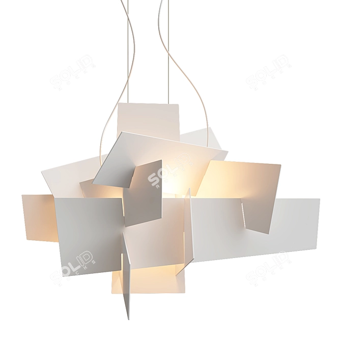 Impression Collection: Elegant Glass Chandeliers 3D model image 3