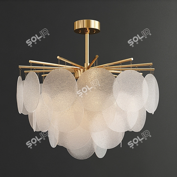 Impression Collection: Elegant Glass Chandeliers 3D model image 4