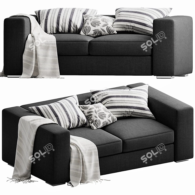 Modern Boconcept Cenova Sofa: Stylish & Versatile 3D model image 3