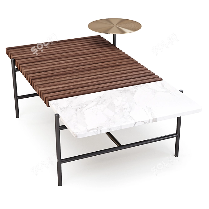 Eclipse: Modern Multi-Level Accent Tables 3D model image 2