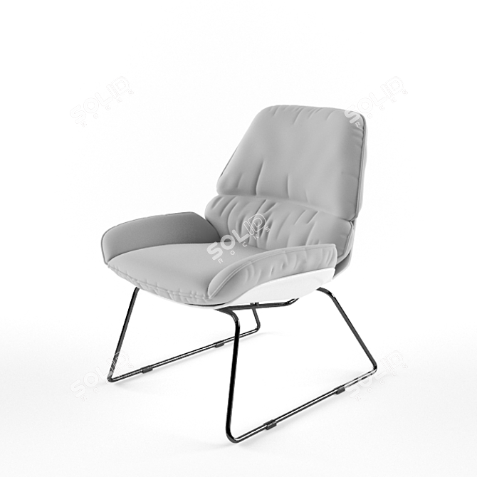 Meraki Bay Lounge Chair 3D model image 1