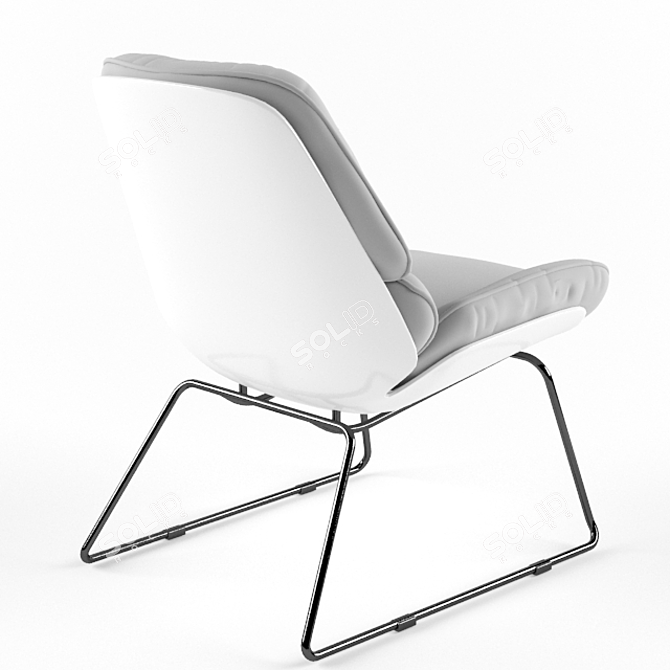 Meraki Bay Lounge Chair 3D model image 4