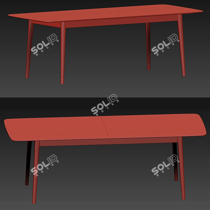 Elegant Poliform Grace Dining Set 3D model image 4