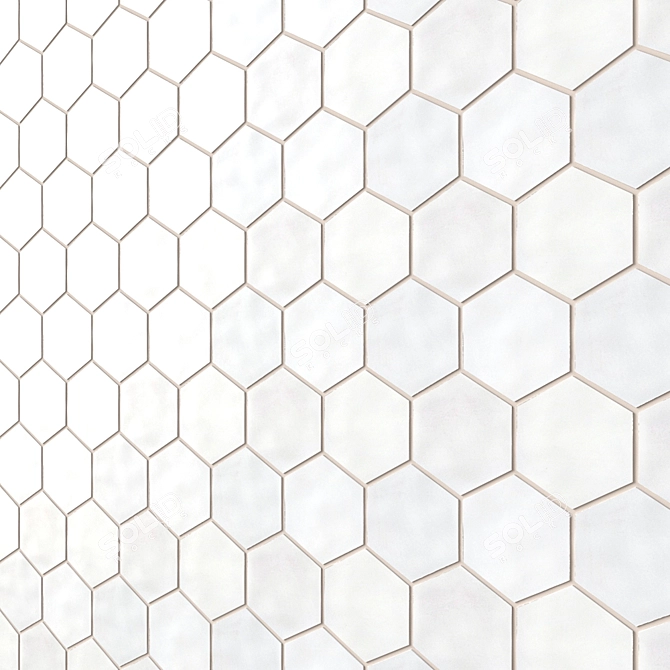 HexaBlend: Large Hexagon Tiles 3D model image 3