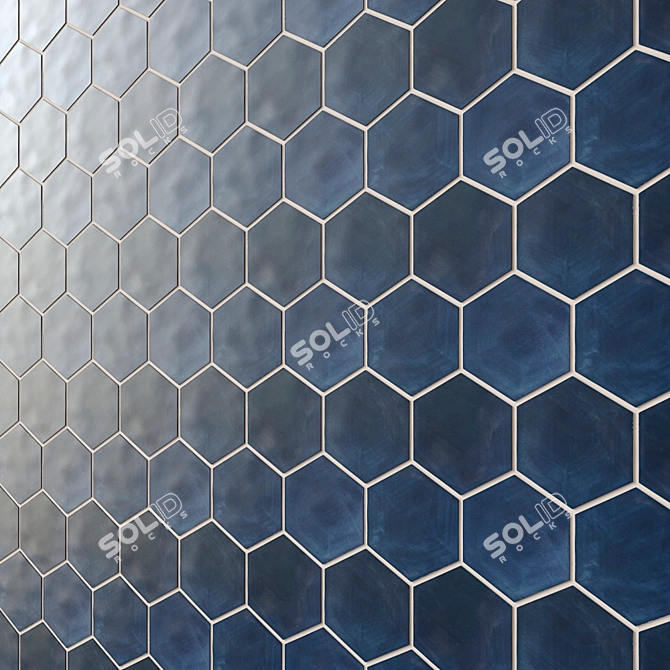 HexaBlend: Large Hexagon Tiles 3D model image 4