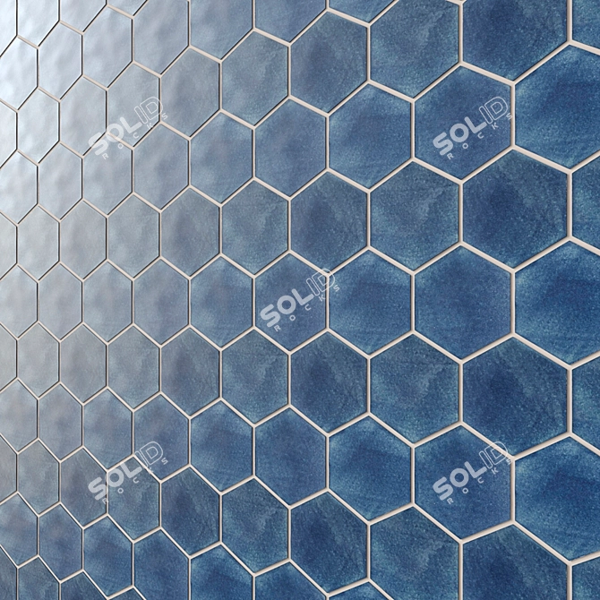 HexaBlend: Large Hexagon Tiles 3D model image 5