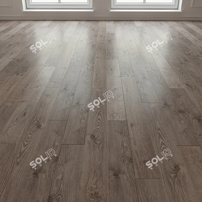 Oak Natur Grey Laminate Parquet 3D model image 3