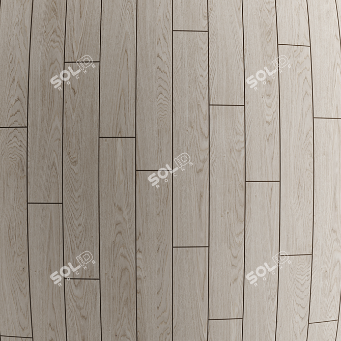 Oak Floor: Seamless PBR Textures 3D model image 4