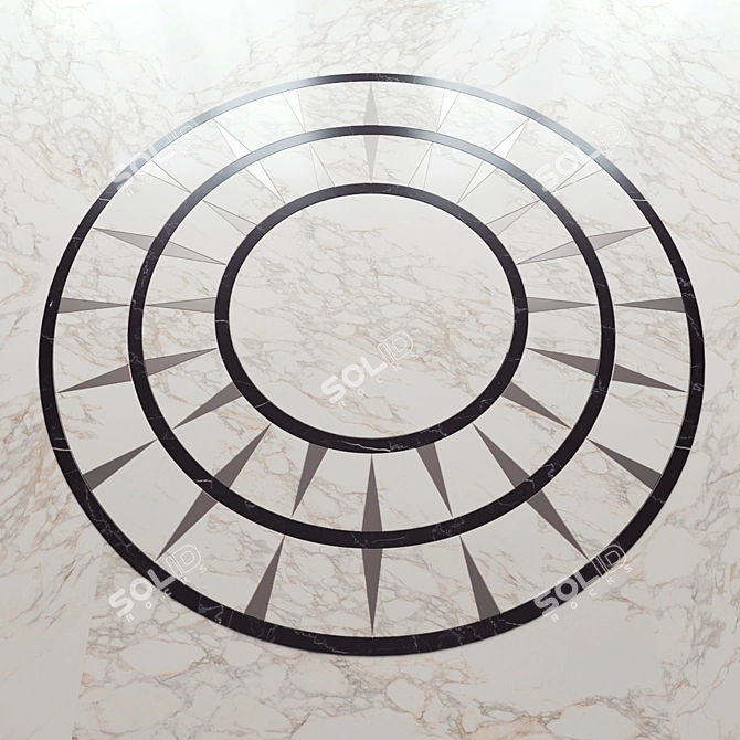 Luxurious Marble Floor Panel by Madique 3D model image 3