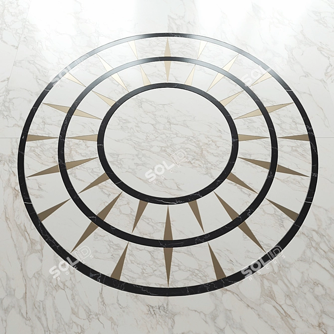 Luxurious Marble Floor Panel by Madique 3D model image 4