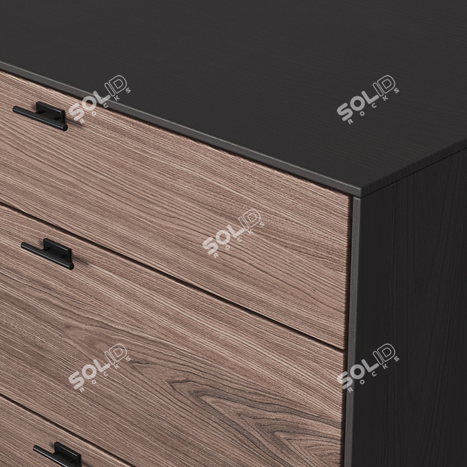 Verona High Chest of Drawers 3D model image 2