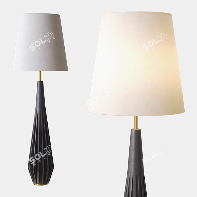 Sophisticated Cachet Floor Lamp by Kelly Wearstler 3D model image 1