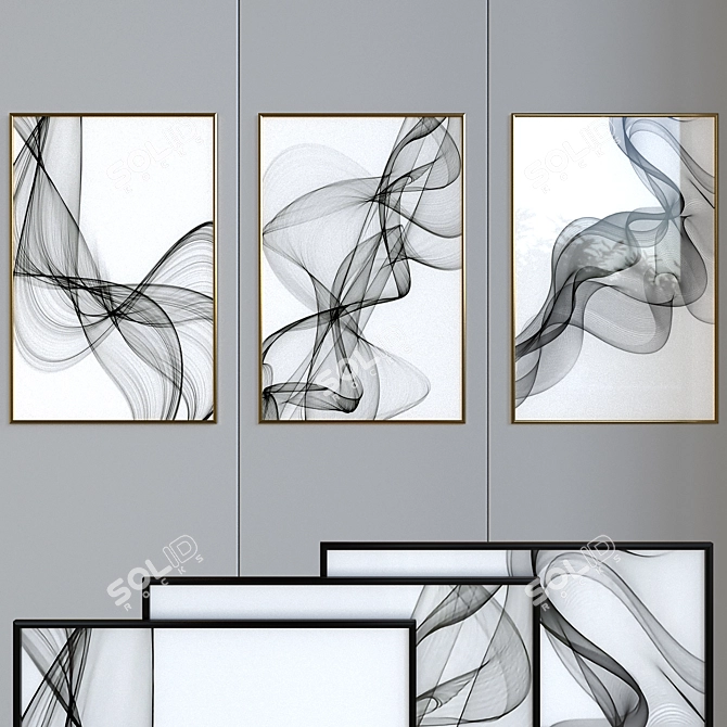 Abstract Canvas Art - 900x600 3D model image 1