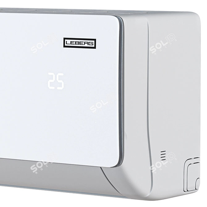 Leberg LBS/LBU-TOR09UA: Compact 3DMax Air Conditioner 3D model image 3