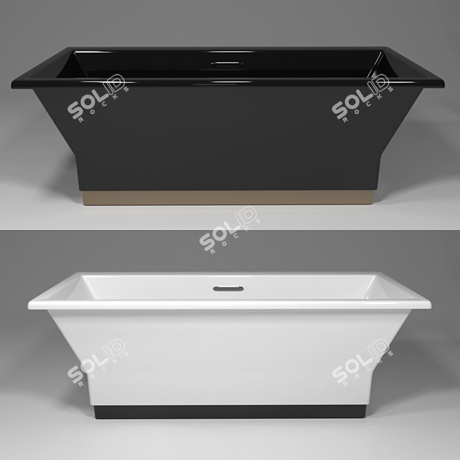 Kohler K-819: Luxurious American Bathtub 3D model image 4