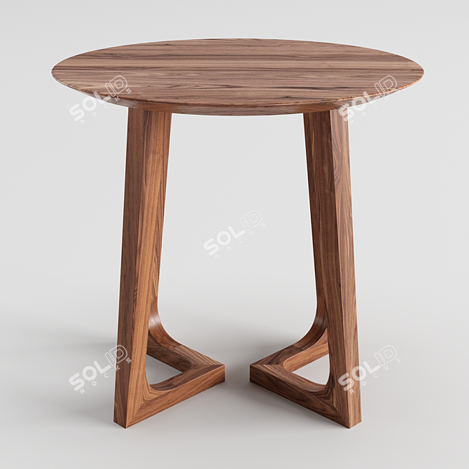 Scandinavian Designs Cress Round End Table 3D model image 2