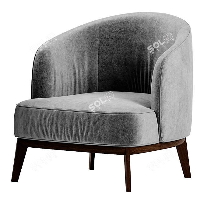 Domkapa Megan: Stylish and Compact Seating 3D model image 1