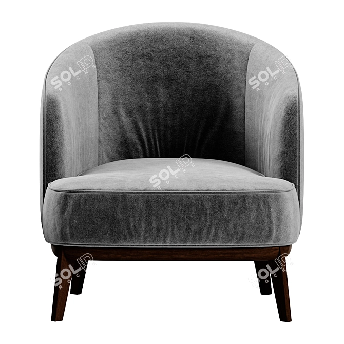 Domkapa Megan: Stylish and Compact Seating 3D model image 2
