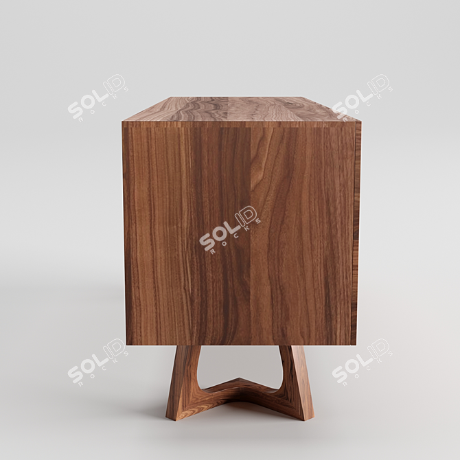 Modern Scandinavian CRESS Sideboard 3D model image 2