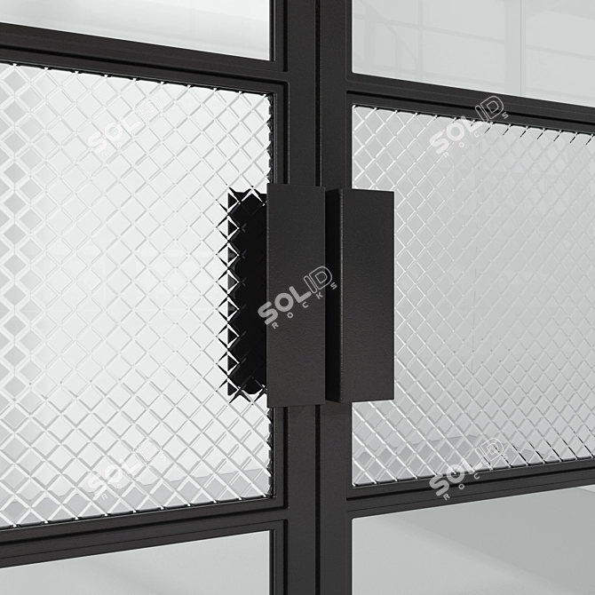 Modern Loft Glass Partition 3D model image 3