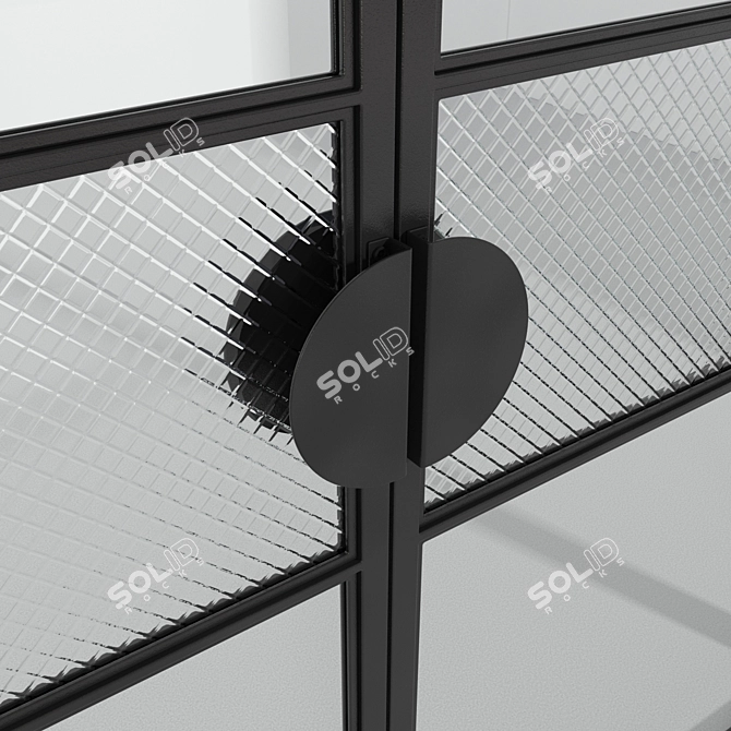 Modern Loft Glass Partition 3D model image 4