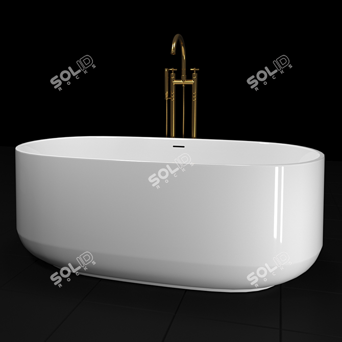 Ceric Kohler 165x74cm Freestanding Bathtub 3D model image 1
